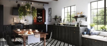Czarne baterie w kuchni Czarne baterie w kuchni