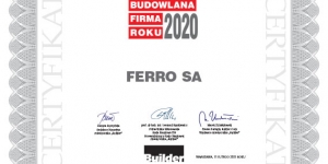 Wyróżnienia Builder Awards 2020 dla FERRO Wyróżnienia Builder Awards 2020 dla FERRO